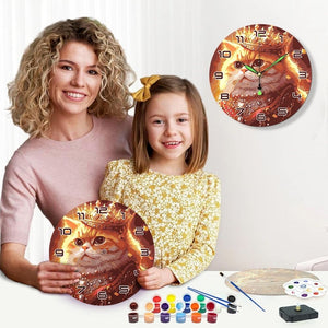 Schilderen op Nummer Klok - Koninklijke Kat
