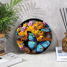 Afbeelding in Gallery-weergave laden, Schilderen op Nummer Klok - Vlinders &amp; Bloemen