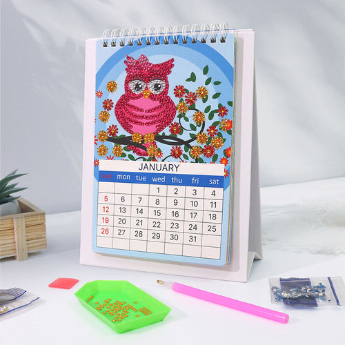 DIY Art Diamond Painting Bureaukalender 2025