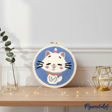 Afbeelding in Gallery-weergave laden, Punch Needle pakket Eenhoornkat