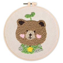 Afbeelding in Gallery-weergave laden, Punch Needle pakket Bruine beer 2