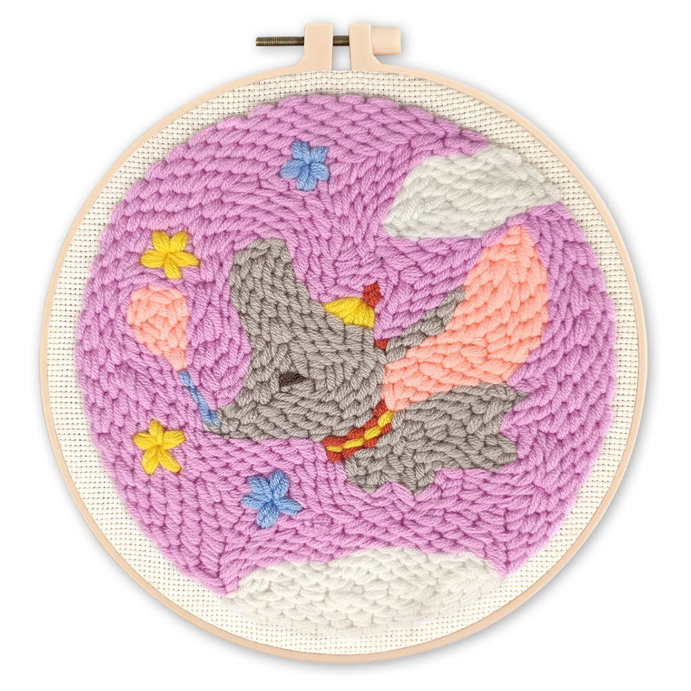 Punch Needle pakket Vliegende olifant