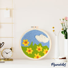 Afbeelding in Gallery-weergave laden, Punch Needle pakket Bloemenveld