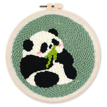 Afbeelding in Gallery-weergave laden, Punch Needle pakket Panda 2