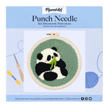 Afbeelding in Gallery-weergave laden, Punch Needle pakket Panda 2