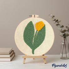 Afbeelding in Gallery-weergave laden, Punch Needle pakket Gele tulp