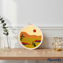 Afbeelding in Gallery-weergave laden, Punch Needle pakket Gouden woestijn