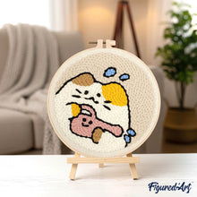 Afbeelding in Gallery-weergave laden, Punch Needle pakket Tuinierende kat