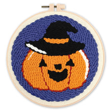 Afbeelding in Gallery-weergave laden, Punch Needle pakket Halloween-pompoen