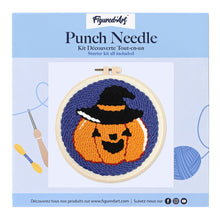 Afbeelding in Gallery-weergave laden, Punch Needle pakket Halloween-pompoen
