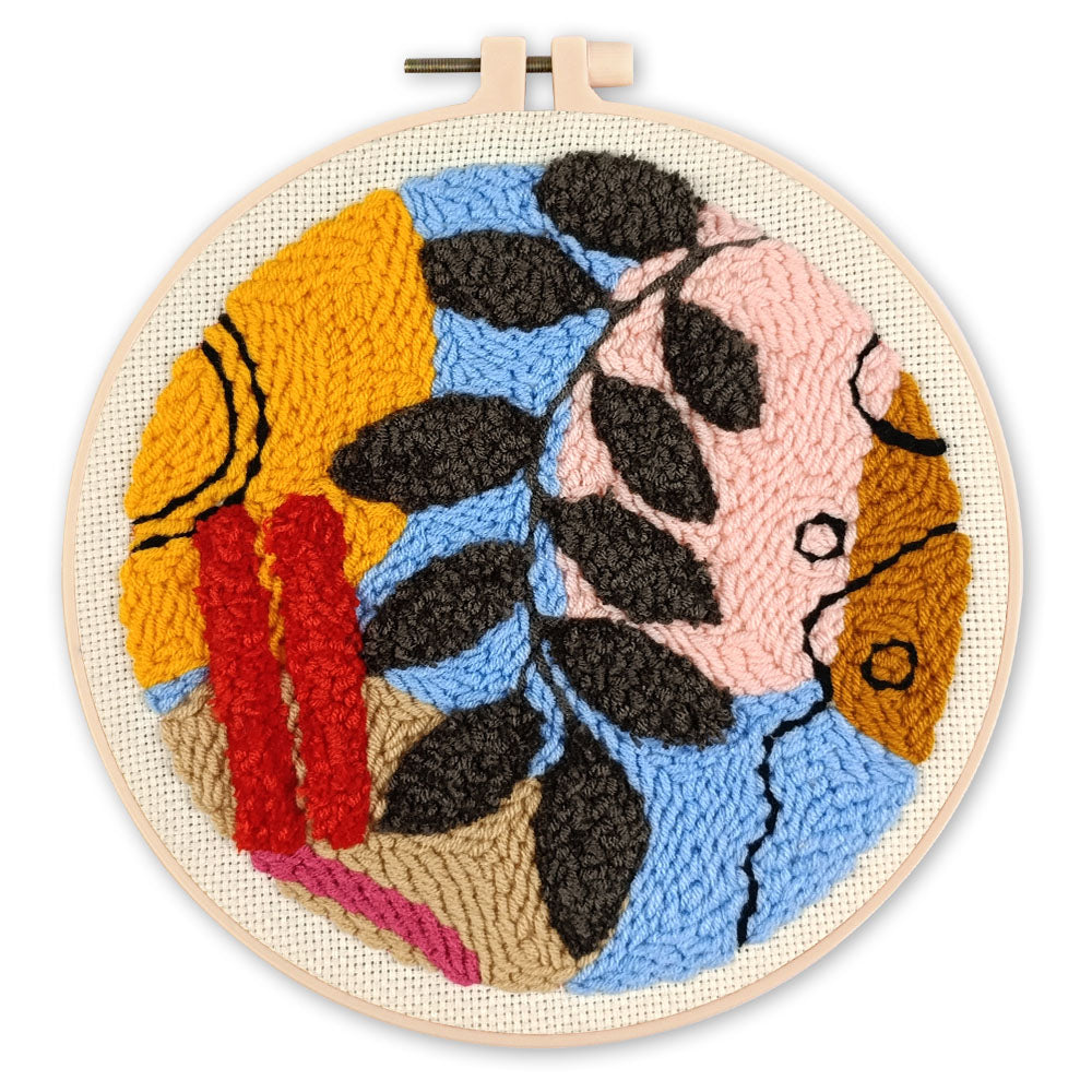 Punch Needle pakket Botanische abstractie 4