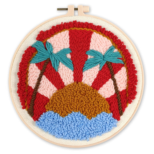 Punch Needle pakket Tropische zonsondergang