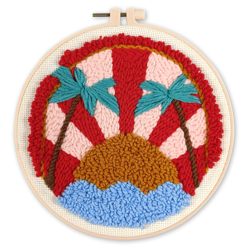 Punch Needle pakket Tropische zonsondergang