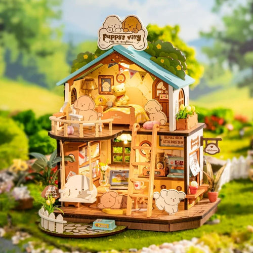 Miniatuurhuisje Puppy's Gezellige Villa