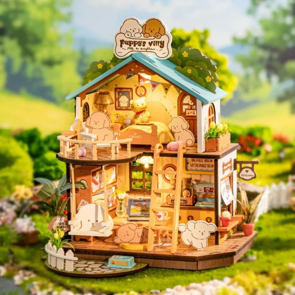 Miniatuurhuisje Puppy's Gezellige Villa