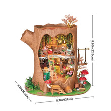 Afbeelding in Gallery-weergave laden, Miniatuurhuisje - Sprookjes-boomhut