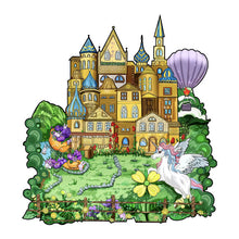 Afbeelding in Gallery-weergave laden, Houten Puzzel - Geel Kasteel