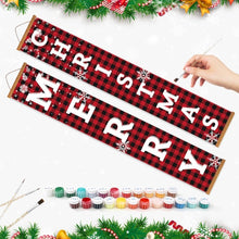 Afbeelding in Gallery-weergave laden, Schilderen op Nummer DIY Deur Banners - Zoete Kerst