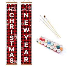 Afbeelding in Gallery-weergave laden, Schilderen op Nummer DIY Deur Banners - Gelukkig Nieuwjaar