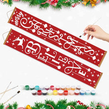 Afbeelding in Gallery-weergave laden, Schilderen op Nummer DIY Deur Banners - Geloof in Kerstmagie