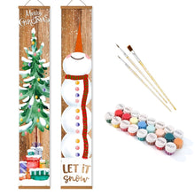 Afbeelding in Gallery-weergave laden, Schilderen op Nummer DIY Deur Banners - Vintage Kerst
