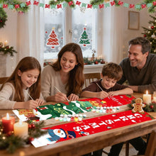 Afbeelding in Gallery-weergave laden, Schilderen op Nummer DIY Deur Banners - Kerstavond