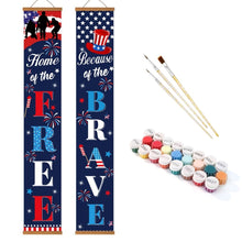 Afbeelding in Gallery-weergave laden, Schilderen op Nummer DIY Deur Banners - Amerikaanse Guirlande