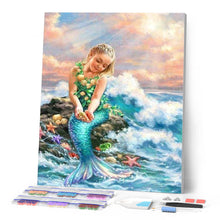 Afbeelding in Gallery-weergave laden, Diamond Painting - Kleine Zeemeermin Diamond Painting Romantiek, romantiek