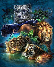 Afbeelding in Gallery-weergave laden, Diamond Painting - Dieren van de jungle dieren, Diamond Painting Dieren
