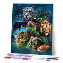 Afbeelding in Gallery-weergave laden, Diamond Painting - Dieren van de jungle dieren, Diamond Painting Dieren