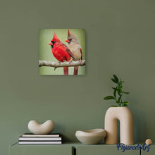 Afbeelding in Gallery-weergave laden, Diamond Painting - Twee vogels op een tak dieren, vogels, Diamond Painting Dieren