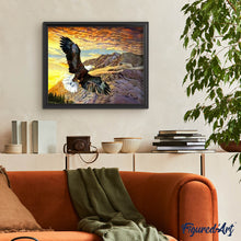 Afbeelding in Gallery-weergave laden, Diamond Painting - Vlucht van de adelaar dieren, Diamond Painting Dieren, adelaars