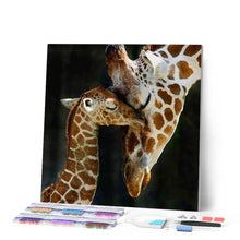 Afbeelding in Gallery-weergave laden, Diamond Painting - De giraffen familie dieren, Diamond Painting Dieren, giraffen