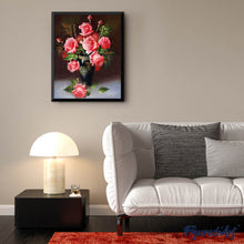 Afbeelding in Gallery-weergave laden, Diamond Painting - Rozenvaas Diamond Painting Bloemen, bloemen