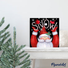 Afbeelding in Gallery-weergave laden, Diamond Painting - Kerstman Sneeuw Kerstmis, Diamond Painting Religie, religie