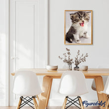 Afbeelding in Gallery-weergave laden, Diamond Painting - Leuk Katje dieren, katten, Diamond Painting Dieren