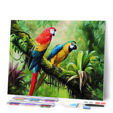 Afbeelding in Gallery-weergave laden, Diamond Painting - De papegaaien dieren, vogels, Diamond Painting Dieren, papegaaien