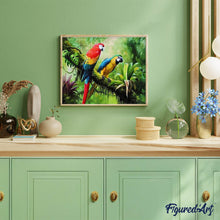 Afbeelding in Gallery-weergave laden, Diamond Painting - De papegaaien dieren, vogels, Diamond Painting Dieren, papegaaien