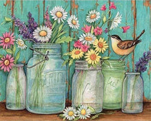 Afbeelding in Gallery-weergave laden, Diamond Painting - Vazen en vogels dieren, vogels, Diamond Painting Dieren, Diamond Painting Keuken, keuken