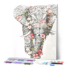 Afbeelding in Gallery-weergave laden, Diamond Painting - Olifant ontwerp dieren, Diamond Painting Dieren, olifanten