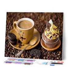Afbeelding in Gallery-weergave laden, Diamond Painting - Koffie en koekjes Diamond Painting Keuken, keuken