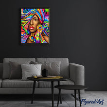 Afbeelding in Gallery-weergave laden, Diamond Painting - Exotische vrouw Diamond Painting Ontdek de wereld, ontdek de wereld