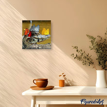 Afbeelding in Gallery-weergave laden, Diamond Painting - Krokodil en vlinders dieren, vlinders, Diamond Painting Dieren