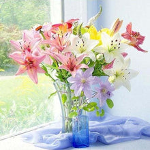 Afbeelding in Gallery-weergave laden, Diamond Painting - Vaas met verse bloemen Diamond Painting Bloemen, bloemen