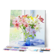 Afbeelding in Gallery-weergave laden, Diamond Painting - Vaas met verse bloemen Diamond Painting Bloemen, bloemen