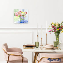 Afbeelding in Gallery-weergave laden, Diamond Painting - Vaas met verse bloemen Diamond Painting Bloemen, bloemen