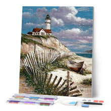 Afbeelding in Gallery-weergave laden, Diamond Painting - Kust 40x50cm reeds ingelijst