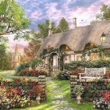 Afbeelding in Gallery-weergave laden, Diamond Painting - Plattelandshuis Diamond Painting Landschappen, landschappen