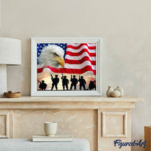 Afbeelding in Gallery-weergave laden, Diamond Painting - Amerikaanse soldaten Diamond Painting Andere, ander