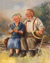 Afbeelding in Gallery-weergave laden, Diamond Painting - Koppel op een bankje Diamond Painting Romantiek, romantiek